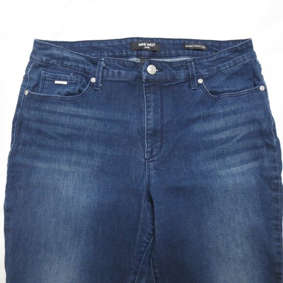 NINE WEST womens JEANS skinny GRAMERCY ankle DENIM dark wash SIZE 14 - Picture 3 of 10